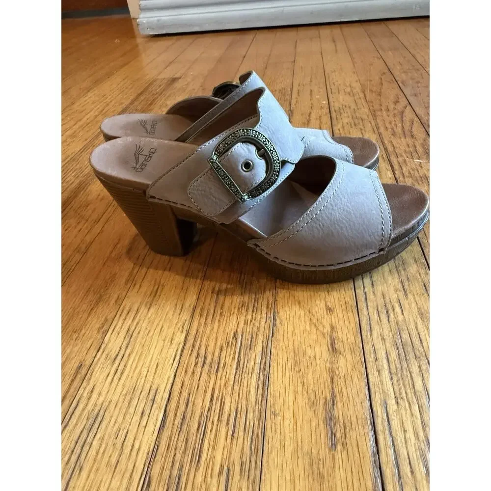 Dansko Ramona Slide On Shoes/Heels Taupe 1803167800 Size 10 US/40 Eur NWOB